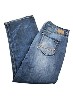 BKE Mens Seth Straight Leg Denim Jeans Size 38